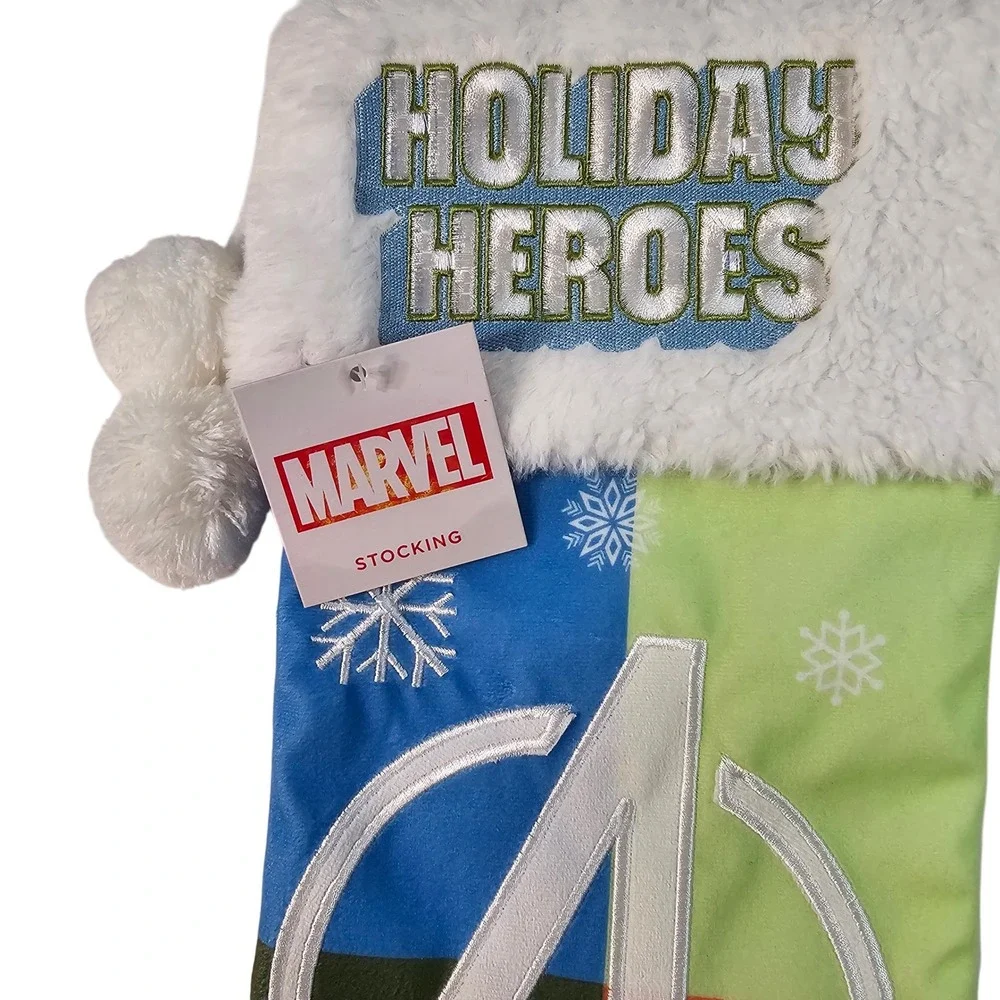 St Nicholaus Square Marvel Avengers Holiday Heroes Christmas Stocking 19